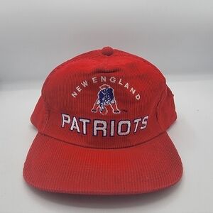 New England Patriots VINTAGE  Red corduroy Hat
